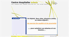Desktop Screenshot of ch-arbois.fr