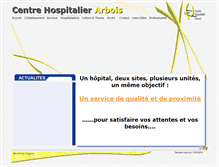 Tablet Screenshot of ch-arbois.fr
